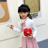 Women's Plush Solid Color Cute Square Lock Clasp Crossbody Bag main image 2
