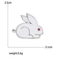 Cute Basic Rabbit Alloy Women's Brooches sku image 3