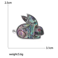 Cute Basic Rabbit Alloy Women's Brooches sku image 1