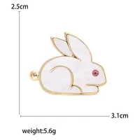 Cute Basic Rabbit Alloy Women's Brooches sku image 2