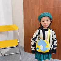 Kid'S Nylon Cartoon Dinosaur Cute Oval Zipper Crossbody Bag main image 5