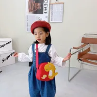 Kid'S Nylon Cartoon Dinosaur Cute Oval Zipper Crossbody Bag main image 4