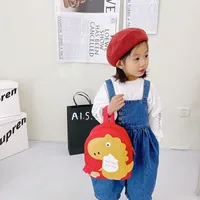 Kid'S Nylon Cartoon Dinosaur Cute Oval Zipper Functional Backpack main image 5