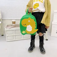 Kid'S Nylon Cartoon Dinosaur Cute Oval Zipper Functional Backpack main image 2