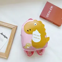 Kid'S Nylon Cartoon Dinosaur Cute Oval Zipper Functional Backpack sku image 5