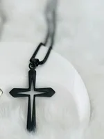 Hip-Hop Vintage Style Cross 304 Stainless Steel Plating Women's Pendant Necklace sku image 2
