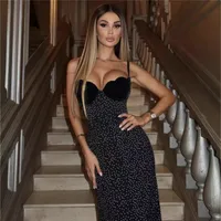 Women's Strap Dress Vacation Strap Sleeveless Polka Dots Midi Dress Holiday Daily Selfie main image 3