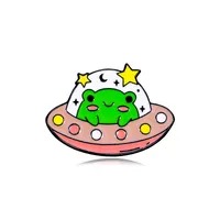 Cartoon Style Cute Frog Alloy Stamping Stoving Varnish Plating Unisex Brooches sku image 67