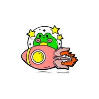 Cartoon Style Cute Frog Alloy Stamping Stoving Varnish Plating Unisex Brooches sku image 62
