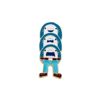 Cartoon Style Cute Frog Alloy Stamping Stoving Varnish Plating Unisex Brooches sku image 27