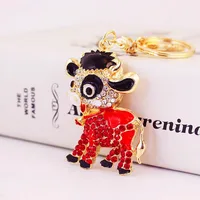 1 Piece Cute Sweet Cattle Alloy Inlay Zircon Women's Keychain main image 5