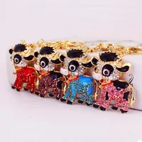 1 Piece Cute Sweet Cattle Alloy Inlay Zircon Women's Keychain main image 1