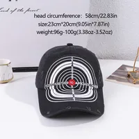 Unisex Casual Preppy Style Commute Number Embroidery Curved Eaves Baseball Cap main image 5