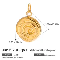 Basic Vacation Simple Style Geometric Underwater World Starfish 316 Stainless Steel  Multi Charms Bracelet Multi Charms Necklace Bikini Pendants sku image 26