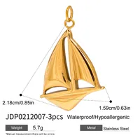 Basic Vacation Simple Style Geometric Underwater World Starfish 316 Stainless Steel  Multi Charms Bracelet Multi Charms Necklace Bikini Pendants sku image 49