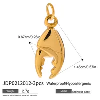 Basic Vacation Simple Style Geometric Underwater World Starfish 316 Stainless Steel  Multi Charms Bracelet Multi Charms Necklace Bikini Pendants sku image 29