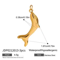 Basic Vacation Simple Style Geometric Underwater World Starfish 316 Stainless Steel  Multi Charms Bracelet Multi Charms Necklace Bikini Pendants sku image 46