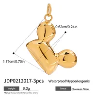 Basic Vacation Simple Style Geometric Underwater World Starfish 316 Stainless Steel  Multi Charms Bracelet Multi Charms Necklace Bikini Pendants sku image 51