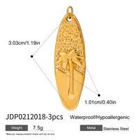 Basic Vacation Simple Style Geometric Underwater World Starfish 316 Stainless Steel  Multi Charms Bracelet Multi Charms Necklace Bikini Pendants sku image 57
