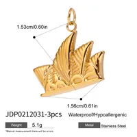 Basic Vacation Simple Style Geometric Underwater World Starfish 316 Stainless Steel  Multi Charms Bracelet Multi Charms Necklace Bikini Pendants sku image 56