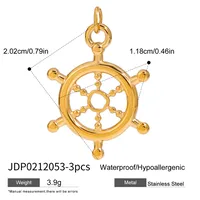 Basic Vacation Simple Style Geometric Underwater World Starfish 316 Stainless Steel  Multi Charms Bracelet Multi Charms Necklace Bikini Pendants sku image 31