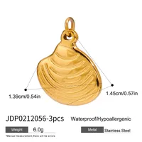 Basic Vacation Simple Style Geometric Underwater World Starfish 316 Stainless Steel  Multi Charms Bracelet Multi Charms Necklace Bikini Pendants sku image 30