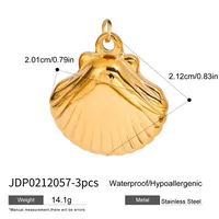 Basic Vacation Simple Style Geometric Underwater World Starfish 316 Stainless Steel  Multi Charms Bracelet Multi Charms Necklace Bikini Pendants sku image 32
