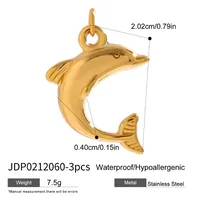 Basic Vacation Simple Style Geometric Underwater World Starfish 316 Stainless Steel  Multi Charms Bracelet Multi Charms Necklace Bikini Pendants sku image 53