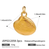 Basic Vacation Simple Style Geometric Underwater World Starfish 316 Stainless Steel  Multi Charms Bracelet Multi Charms Necklace Bikini Pendants sku image 24