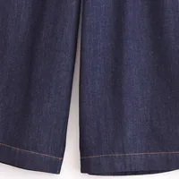 Women's Holiday Daily Casual Simple Style Streetwear Solid Color Full Length Jeans main image 3
