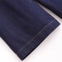 Women's Holiday Daily Casual Simple Style Streetwear Solid Color Full Length Jeans main image 4