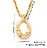 Elegant Simple Style Classic Style Round 304 Stainless Steel Copper Zircon K Gold Plated Rhodium Plated Women's Pendant Necklace main image 2