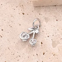 Casual Vacation Playing Cards Cherry Red Heart Copper Handmade Polishing Zircon 18K Gold Plated White Gold Plated DIY Jewelry Accessories main image 6