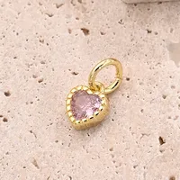 Casual Vacation Playing Cards Cherry Red Heart Copper Handmade Polishing Zircon 18K Gold Plated White Gold Plated DIY Jewelry Accessories main image 4