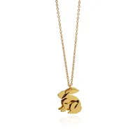 Simple Style Classic Style Rabbit 304 Stainless Steel 18K Gold Plated Women's Pendant Necklace main image 1