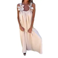 Women's A- Line Skirt Casual Elegant Streetwear Strap Sleeveless Solid Color Maxi Long Dress Holiday Daily Selfie main image 6