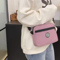 Women's Nylon Solid Color Streetwear Square Zipper Crossbody Bag main image 2