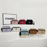 Women's Nylon Solid Color Streetwear Square Zipper Crossbody Bag main image 1