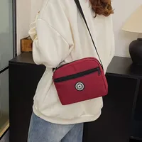 Women's Nylon Solid Color Streetwear Square Zipper Crossbody Bag main image 4