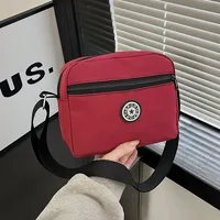 Women's Nylon Solid Color Streetwear Square Zipper Crossbody Bag main image 5
