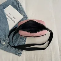 Women's Nylon Solid Color Streetwear Square Zipper Crossbody Bag main image 3