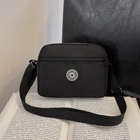 Women's Nylon Solid Color Streetwear Square Zipper Crossbody Bag sku image 1
