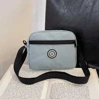 Women's Nylon Solid Color Streetwear Square Zipper Crossbody Bag sku image 5