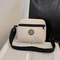 Women's Nylon Solid Color Streetwear Square Zipper Crossbody Bag sku image 6
