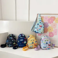 Kid'S Nylon Car Cute Streetwear Oval Zipper Fanny Pack main image 1