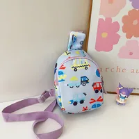 Kid'S Nylon Car Cute Streetwear Oval Zipper Fanny Pack sku image 2