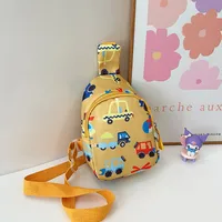 Kid'S Nylon Car Cute Streetwear Oval Zipper Fanny Pack sku image 4