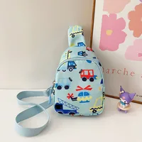 Kid'S Nylon Car Cute Streetwear Oval Zipper Fanny Pack sku image 5