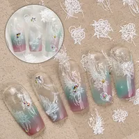 Classical Wedding Bohemian Lines Monogram Nail Stickers Nail Patches main image 4
