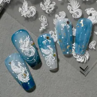 IG Style Cute Sweet Phoenix Lines Nail Stickers Nail Patches main image 5
